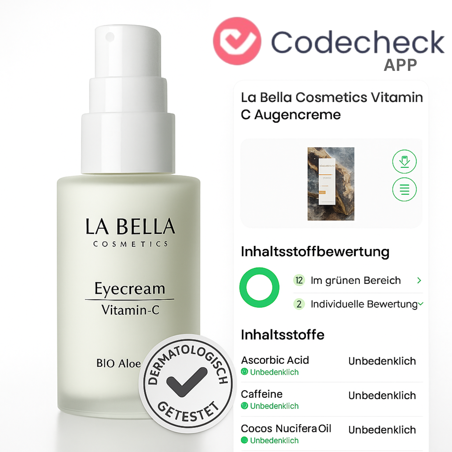 Vitamin C Augencreme Aloe Vera